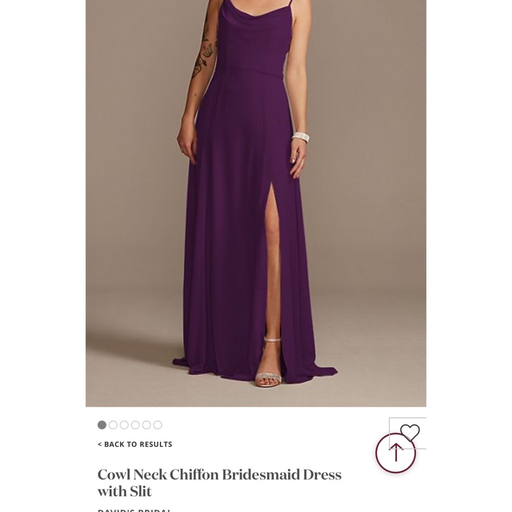David’s Bridal Bridesmaid Gown